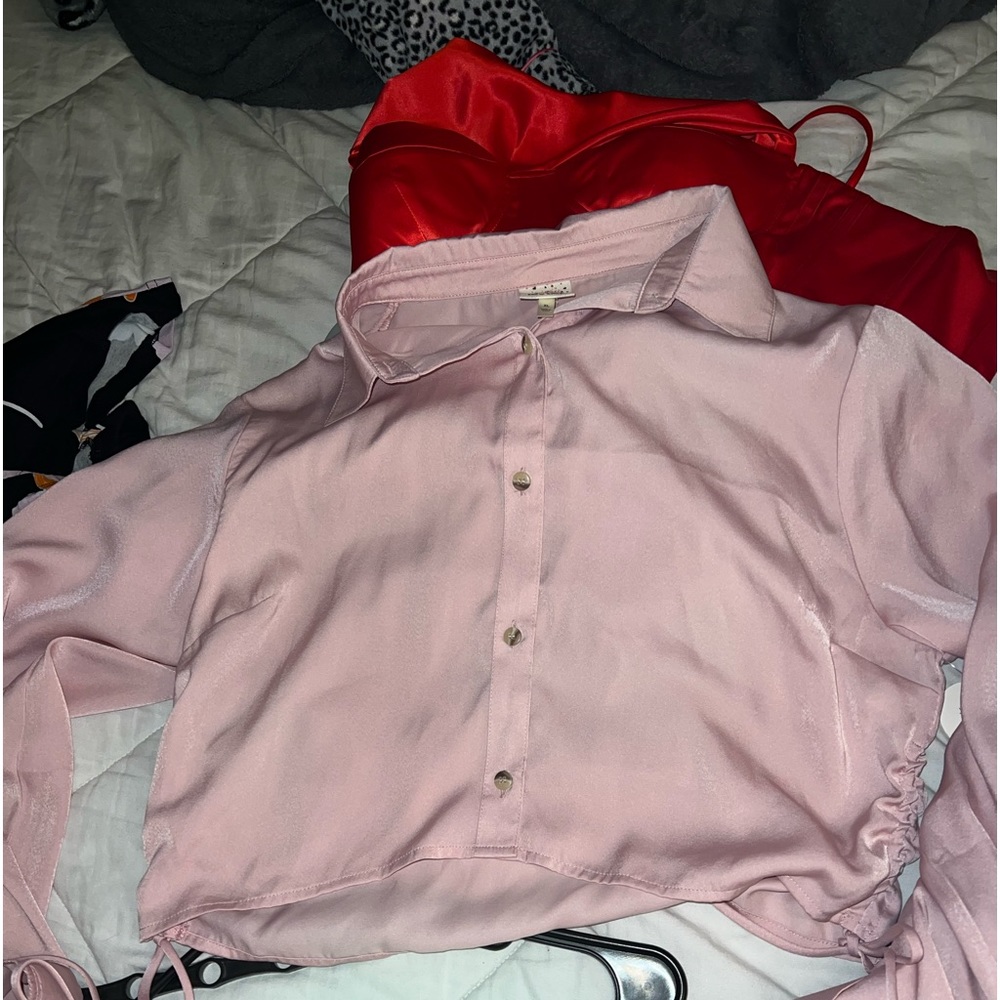 Pink crop top
